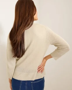 Addison Shimmer Linen-Blend Cardigan