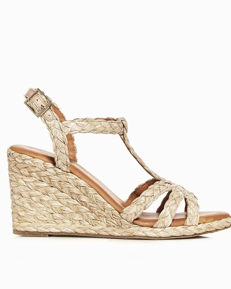 André Assous Madina Raffia Wedges