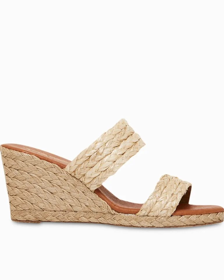 André Assous Nolita Braided Raffia Wedges