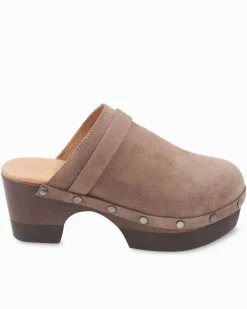 André Assous Olivia Desert Taupe Suede Featherweights™ Clogs