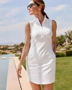 Aubrey Leopard Jacquard IslandZone® Dress