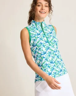 Aubrey Seaside Brights IslandZone® Mock Top