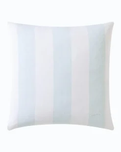 Awning Stripe Blue Decorative Pillow