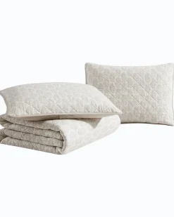 Bahama Fronds Reversible 3-Piece Full/Queen Quilt Set