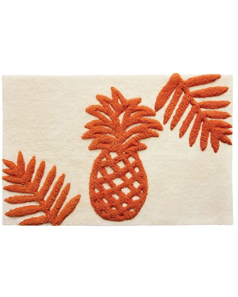 Batik Pineapple Bath Rug
