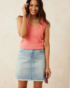 Boracay® Indigo Raw-Edge Skirt