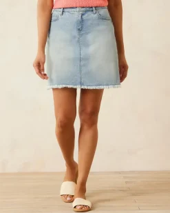 Boracay® Indigo Raw-Edge Skirt