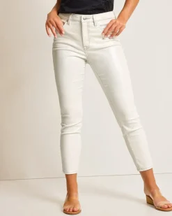 Boracay® Metallic High-Rise Ankle Jeans