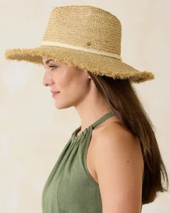 Brighton Fringe Brim Raffia Hat