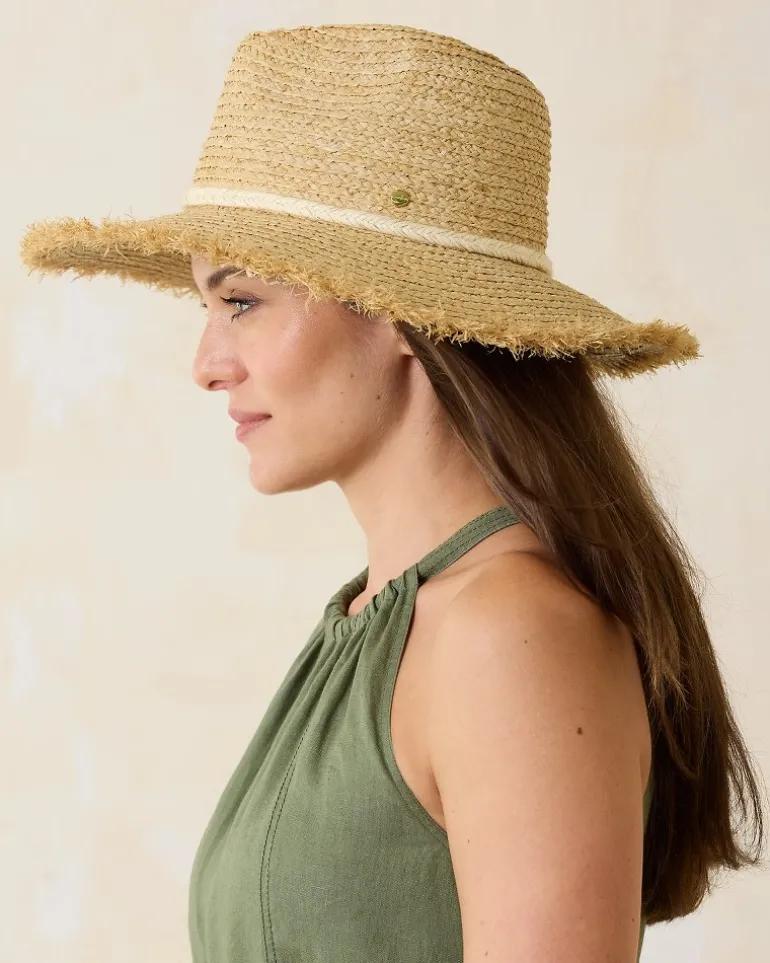 Brighton Fringe Brim Raffia Hat