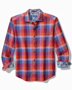 Canyon Beach Fireside Check Stretch Flannel Shirt
