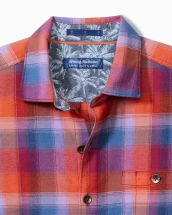 Canyon Beach Fireside Check Stretch Flannel Shirt