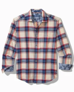 Canyon Beach Window Pane Stretch Flannel Shirt