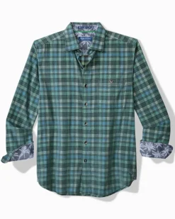 Coastline Cord Stretch Lagoon Check Shirt