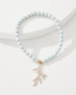 Coral Isles Charm Stretch Bracelet