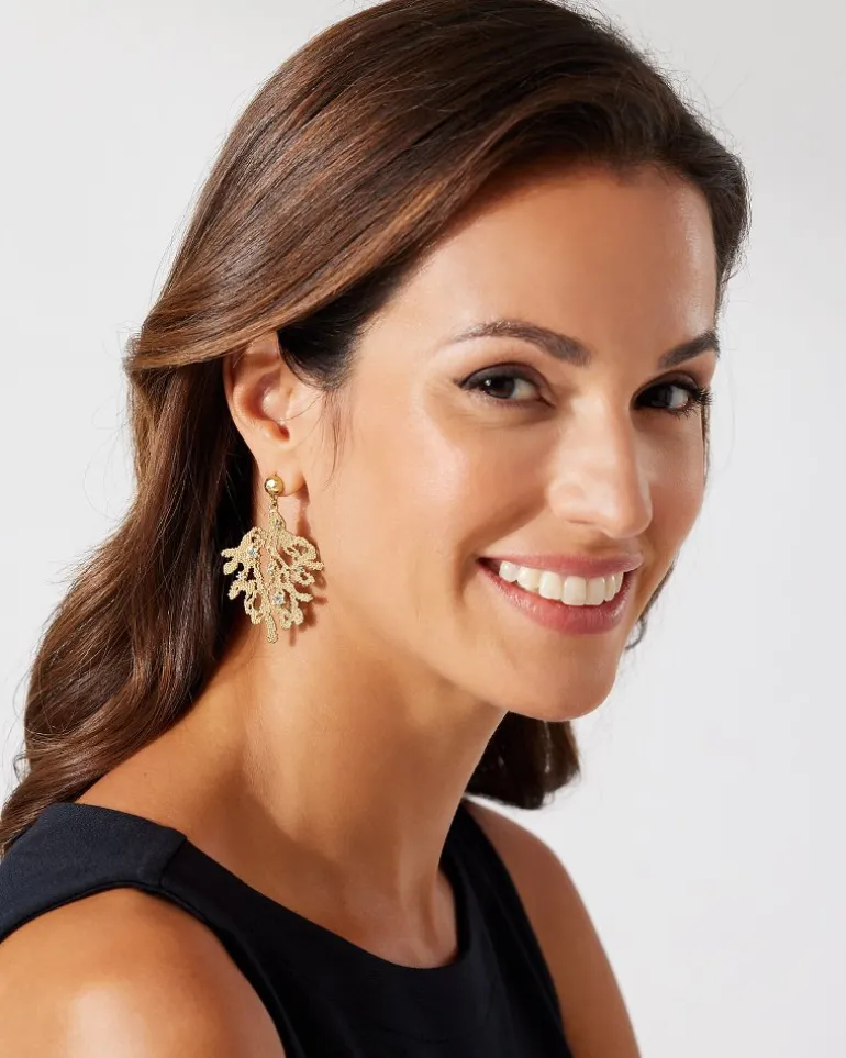 Coral Isles Statement Drop Earrings