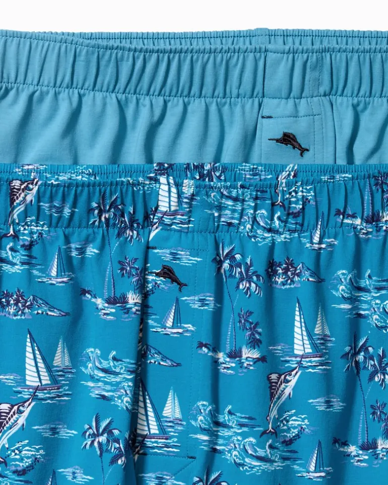 Cotton Knit Marlin Print Boxers — 2-Pack