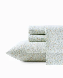 Crane Flower 4-Piece King Sheet Set