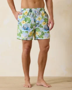 Disney Naples Postcard to Paradise 6-Inch Swim Trunks