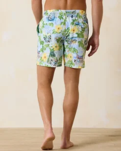 Disney Naples Postcard to Paradise 6-Inch Swim Trunks
