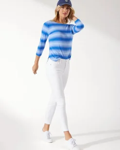 Ella Twill High-Rise Ankle Jeans