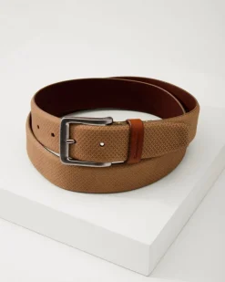 Embossed Nubuck Belt