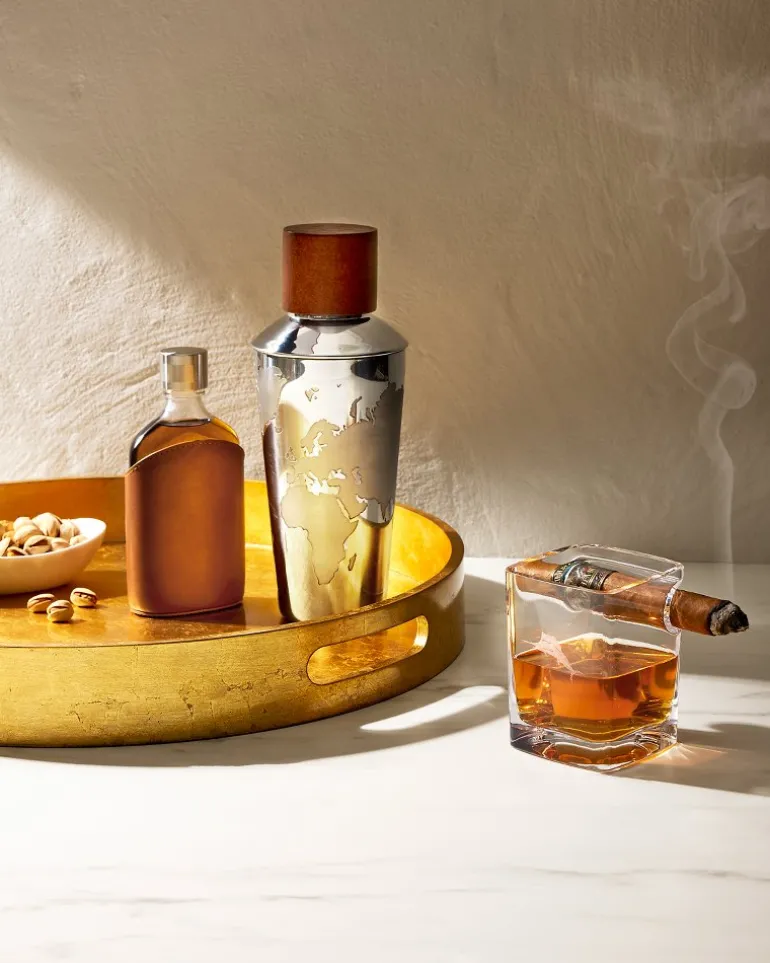 Etched Marlin Corkcicle® Cigar Glass