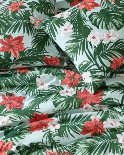 Festive Palms Reversible Full/Queen 3-Piece Comforter Set