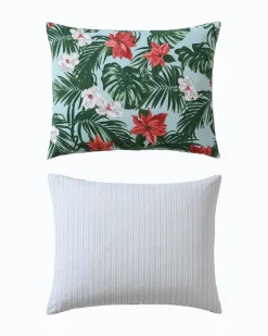 Festive Palms Reversible King 3-Piece Comforter Set