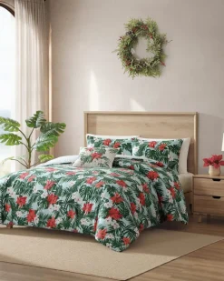 Festive Palms Reversible King 3-Piece Comforter Set