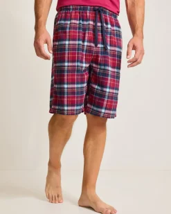 Flannel Plaid Pajama Shorts