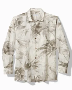 Flora Oasis Long-Sleeve Linen Shirt