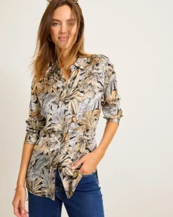 Grand Canal Long-Sleeve Silk Shirt