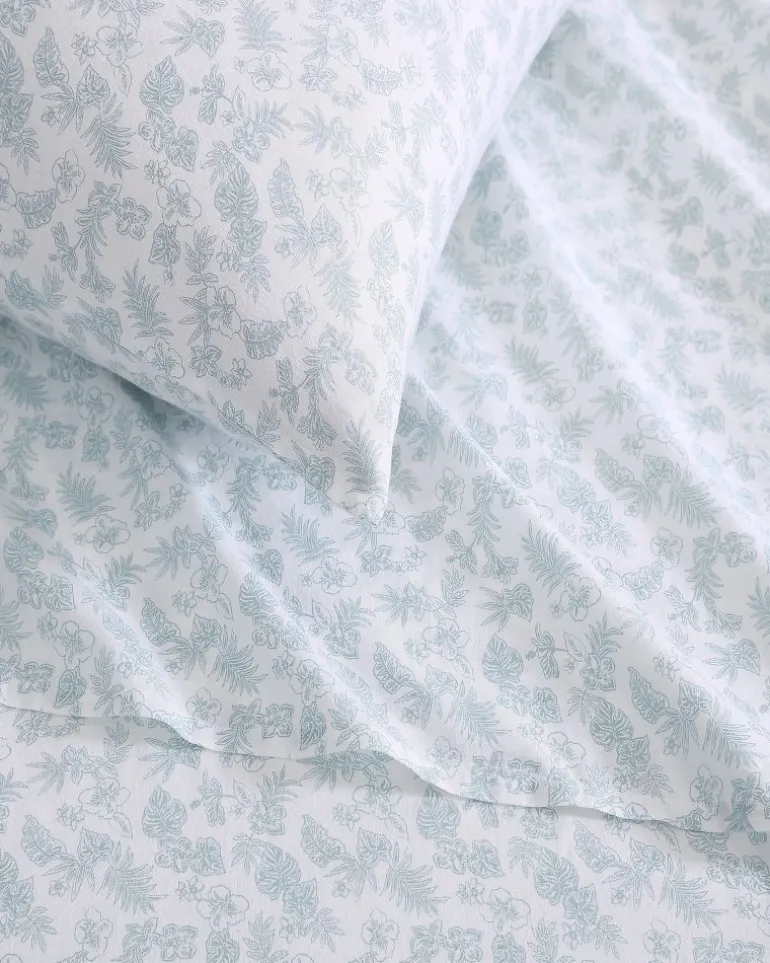 Hibiscus Bloom 4-Piece Queen Sheet Set