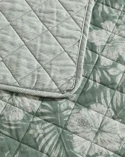 Hibiscus Jungle Reversible 3-Piece Full/Queen Quilt Set