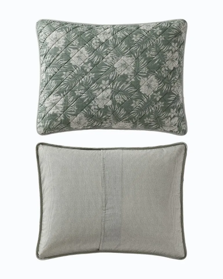 Hibiscus Jungle Reversible 3-Piece King Quilt Set