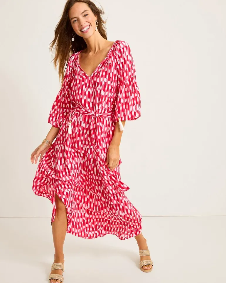 Ikat Stripe Midi Coverup Dress