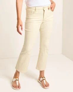 Indigo Palms™ Natural Mid-Rise Cropped Mini Bootcut Jeans