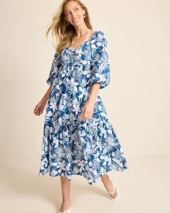 Island Blooms Midi Coverup Dress