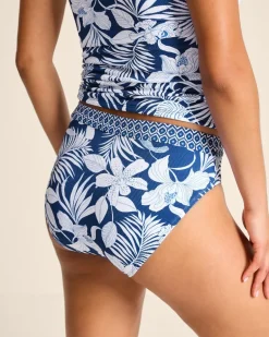 Island Cays Blooms High-Waist Bikini Bottoms
