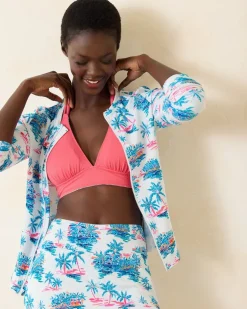 Island Cays Tropical Oasis Rash Guard