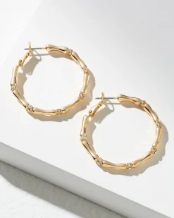 Island Essence Bamboo Hoop Earrings