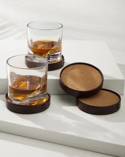 Leather Coasters—Set of 4
