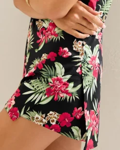 Lily Cat Split-Neck Beach Romper