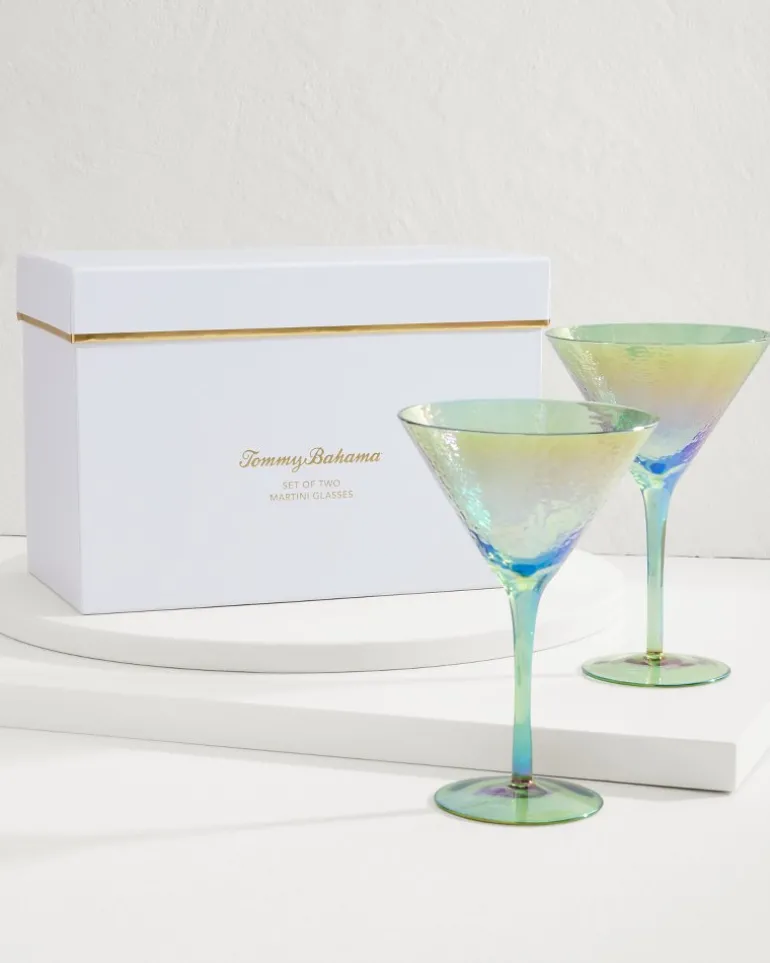 Luster Martini Glasses — Set of 2