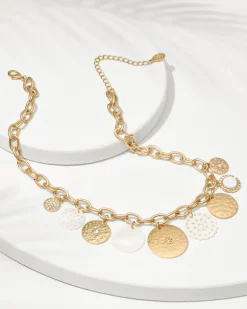 Madeira Mother of Pearl Statement Necklace