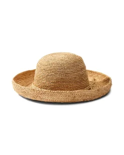 Maria Packable Raffia Upturn Hat