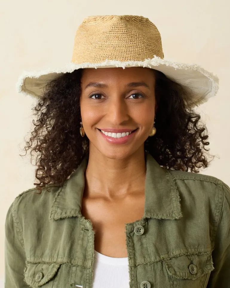 Melissa Lux Fringe Raffia Hat