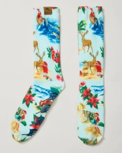 Men's Island Soft® Holiday Santa Socks