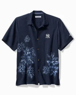 MLB® Hibiscus Vibrations Silk Camp Shirt